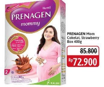 Promo Harga Prenagen Mommy Velvety Chocolate, Lovely Strawberry 400 gr - Alfamidi