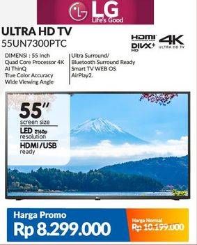 Promo Harga LG 55UN7300PTC | Smart UHD TV 55"  - Courts