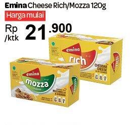 Promo Harga EMINA Cheddar Cheese 120 gr - Carrefour