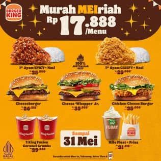 Promo Harga Murah MEIriah  - Burger King