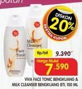 Viva Viva Face Tonic/Milk Cleanser  Diskon 19%, Harga Promo Rp7.590, Harga Normal Rp9.390, Harga Mulai, Extra Kupon