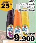 Promo Harga ABC Syrup Squash Delight All Variants 460 ml - Giant