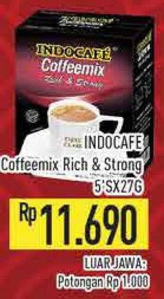 Promo Harga Indocafe Coffeemix Rich Strong per 5 sachet 20 gr - Hypermart