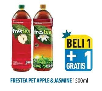 Promo Harga Frestea Minuman Teh Apple, Jasmine, Original 1500 ml - Hypermart