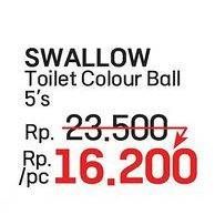 Promo Harga Swallow Naphthalene Toilet Colour Ball S-109 5 pcs - LotteMart