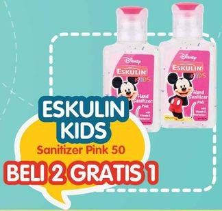 Promo Harga ESKULIN Kids Hand Sanitizer Pink 50 ml - Yogya
