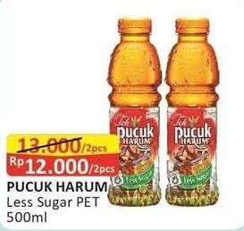 Promo Harga TEH PUCUK HARUM Minuman Teh Less Sugar 500 ml - Alfamart