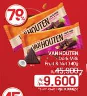 Promo Harga Van Houten Dark Milk Fruit Nut 140 gr - LotteMart