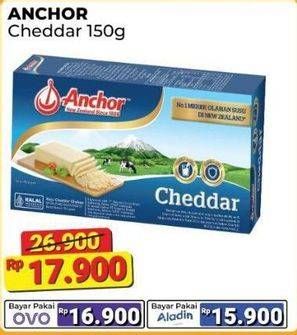 Promo Harga Anchor Cheddar Cheese 150 gr - Alfamart