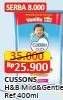 Promo Harga Cussons Baby Hair & Body Wash Mild Gentle 400 ml - Alfamart