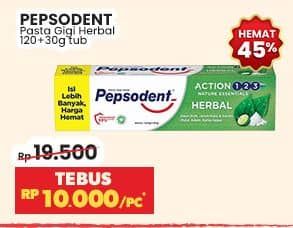 Promo Harga Pepsodent Pasta Gigi Action 123 Herbal 150 gr - Indomaret