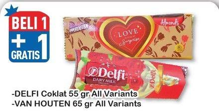 Promo Harga DELFI Chocolate/VAN HOUTEN Chocolate  - Hypermart