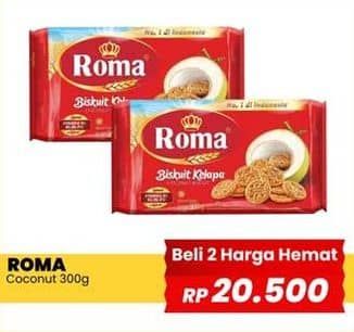 Promo Harga Roma Biskuit Kelapa 300 gr - Yogya