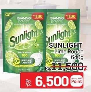 Promo Harga Sunlight Pencuci Piring Jeruk Nipis 100 640 ml - LotteMart