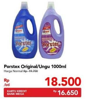 Promo Harga YURI PORSTEX Pembersih Porselen Fresh Lilac 1000 ml - Carrefour