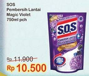 Promo Harga SOS Pembersih Lantai Magic Violet 750 ml - Indomaret