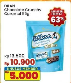 Promo Harga Dilan Chocolate Crunchy Cream Caramel per 10 pcs 9 gr - Indomaret