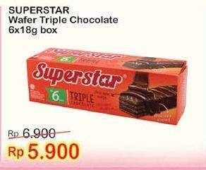 Promo Harga ROMA Superstar Wafer 6 pcs - Indomaret