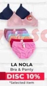 Promo Harga LA NOLA Bra & Panty  - Carrefour