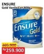 Promo Harga Ensure Gold Wheat Gandum Vanilla 850 gr - Alfamart