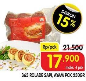 Promo Harga 365 Rolade Sapi, Ayam 250 g  - Superindo