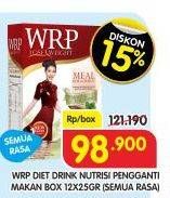 Promo Harga WRP Lose Weight Meal Replacement All Variants per 12 sachet 25 gr - Superindo
