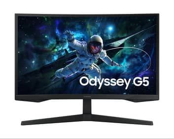 Promo Harga Samsung LS27CG552EEXXD 27inch Odyssey G5 G55C QHD 165Hz Curved Gaming Monitor  - Samsung