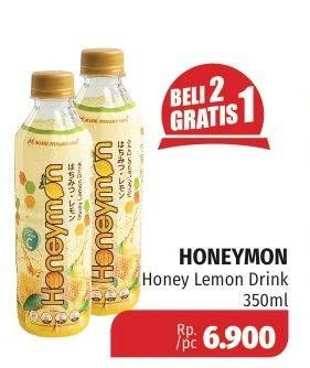 Promo Harga HONEYMON Honey Lemon Drink 350 ml - Lotte Grosir