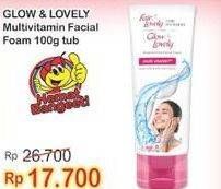 Promo Harga GLOW & LOVELY (FAIR & LOVELY) Facial Wash 100 gr - Indomaret
