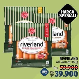 Promo Harga Riverland Sausage All Variants 360 gr - LotteMart