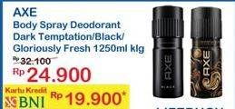 Promo Harga AXE Body Spray Dark Temptation, Black, Gloriously Fresh 150 ml - Indomaret