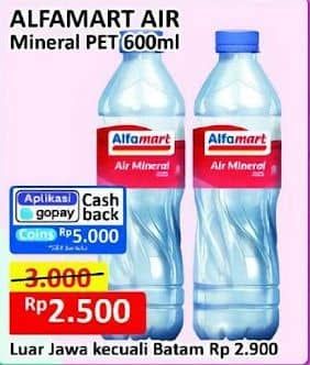 Promo Harga Alfamart Air Mineral 600 ml - Alfamart