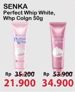 Promo Harga Senka Perfect Whip Facial Foam Collagen In 50 gr - Alfamart