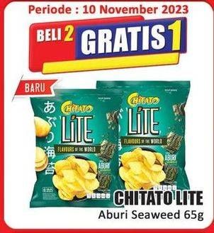 Promo Harga Chitato Lite Snack Potato Chips Aburi Seaweed 65 gr - Hari Hari