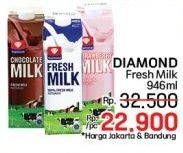 Promo Harga Diamond Fresh Milk 946 ml - LotteMart