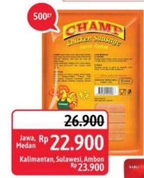 Promo Harga CHAMP Sosis Ayam 500 gr - Alfamidi