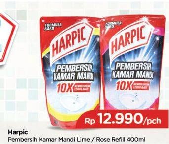 Promo Harga HARPIC Pembersih Kamar Mandi Lime, Rose 400 ml - TIP TOP