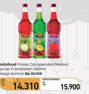 Promo Harga Freiss Syrup Melon, Frambozen, Cocopandan 500 ml - Carrefour