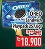 Promo Harga Oreo Biskuit Sandwich Playpack per 4 pcs 64 gr - Hypermart