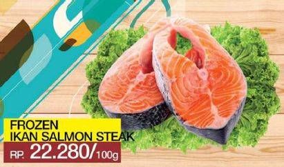 Promo Harga Salmon Steak per 100 gr - Yogya