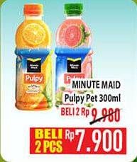 Promo Harga Minute Maid Juice Pulpy 300 ml - Hypermart