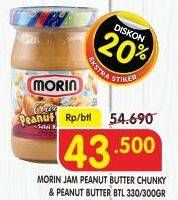 Promo Harga Morin Jam Peanut Butter Chunky, Peanut Butter 300 gr - Superindo
