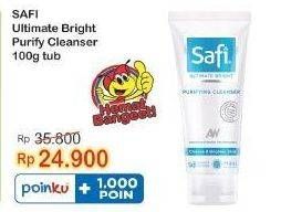 Promo Harga Safi Ultimate Bright Purifying Cleanser 100 gr - Indomaret