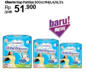 Promo Harga Charmnap Urine Dry Panties 300cc M4, L4, XL3  - Carrefour