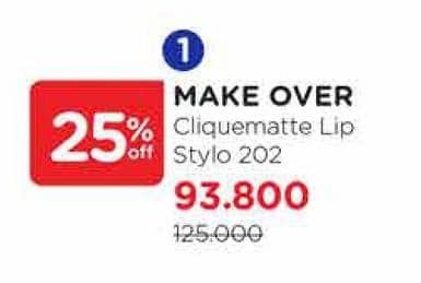 Promo Harga Make Over Cliquematte Lip Stylo Series 202  - Watsons
