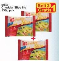 Promo Harga MEG Cheddar Slice 8 pcs - Indomaret