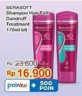 Promo Harga SERASOFT Shampoo Hairfall Treatment, Anti Dandruff 170 ml - Indomaret