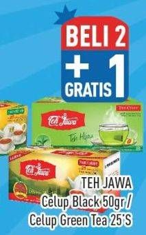 Promo Harga Teh Jawa Teh Celup Black Tea, Green Tea per 25 pcs 2 gr - Hypermart