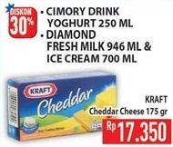 Promo Harga KRAFT Cheese Cheddar 175 gr - Hypermart