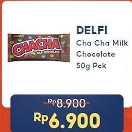 Promo Harga DELFI CHA CHA Chocolate Milk Chocolate 60 gr - Indomaret
